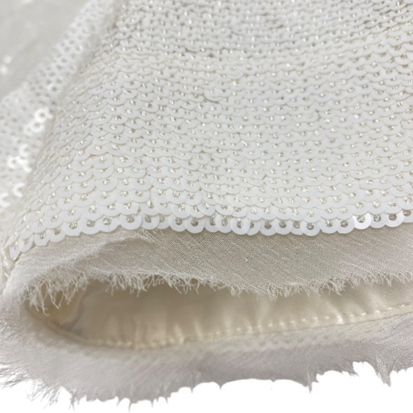 ZADIG & VOLTAIRE - Storm Sequin Short in White Size 34 - Picture 3 of 7